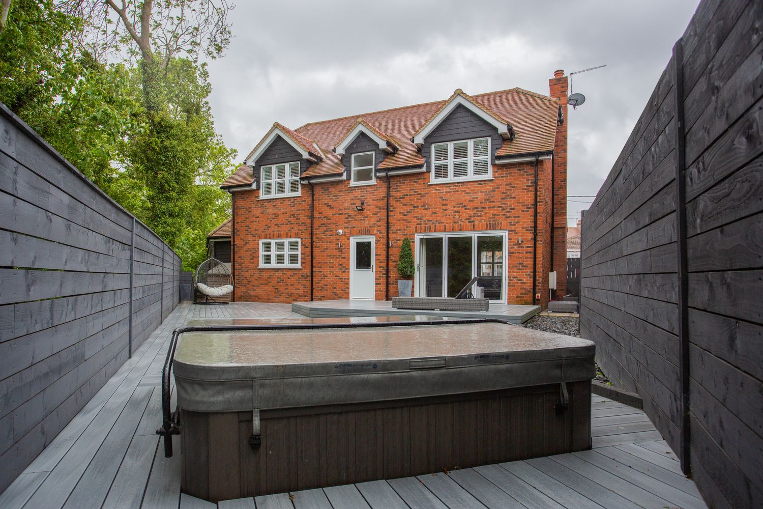Garden decking and patio